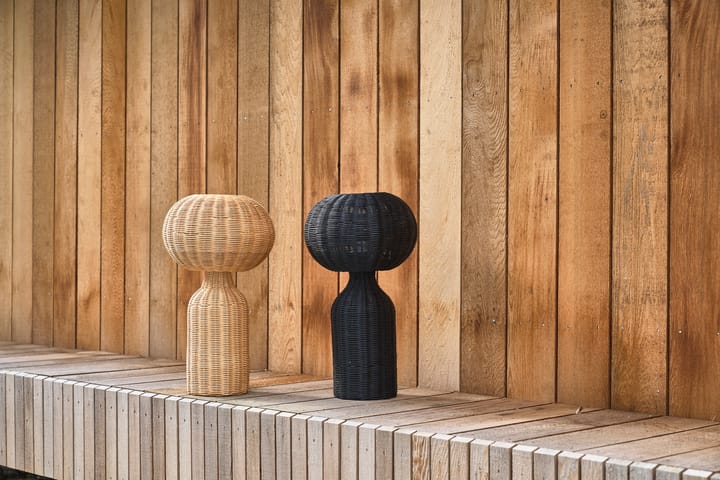 Werna table lamp rattan Ø30 cm, Black Villa Collection