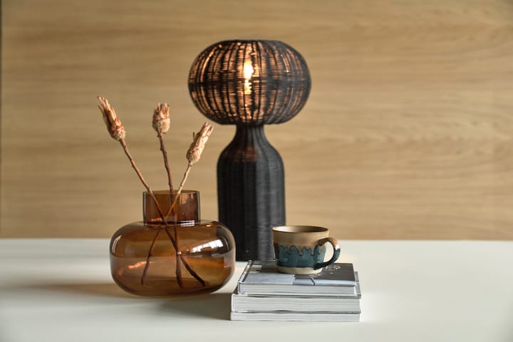 Werna table lamp rattan Ø30 cm, Black Villa Collection