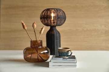Werna table lamp rattan Ø30 cm - Black - Villa Collection