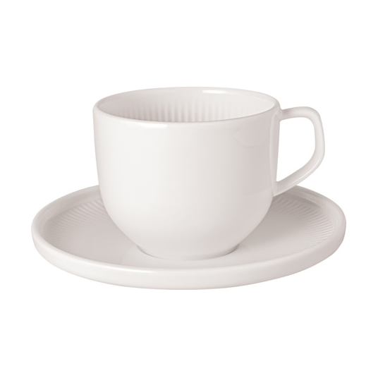 Villeroy & Boch Afina cup with saucer White | Scandinavian Design | Coffee cups | White