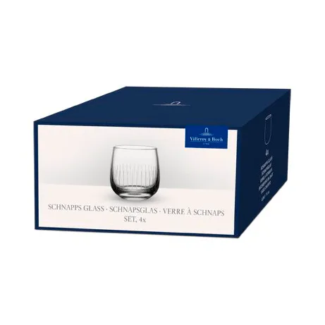 Afina shot glass, Transparent, 4 cl, 4-pack Villeroy & Boch