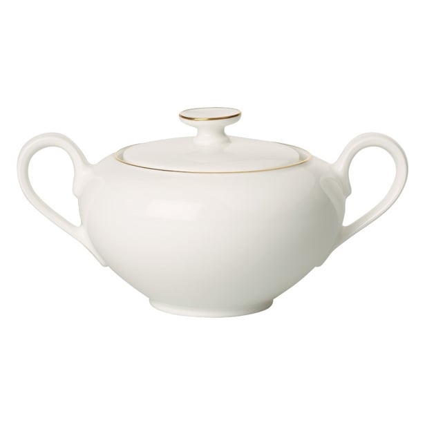 Villeroy & Boch Anmut Gold sugar bowl White | Scandinavian Design | Sugar bowls | White