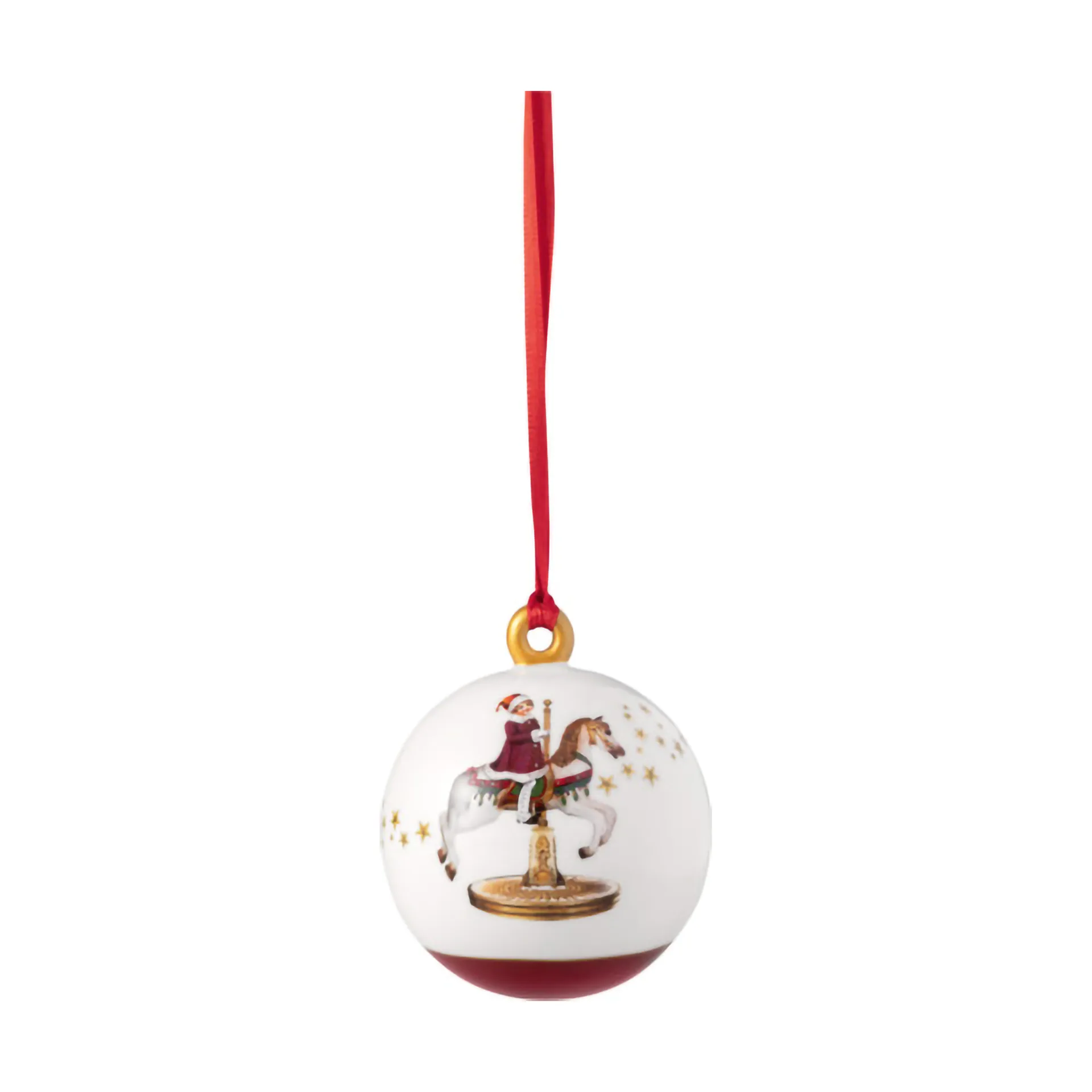 Annual Christmas Edition ball, White-red Villeroy & Boch
