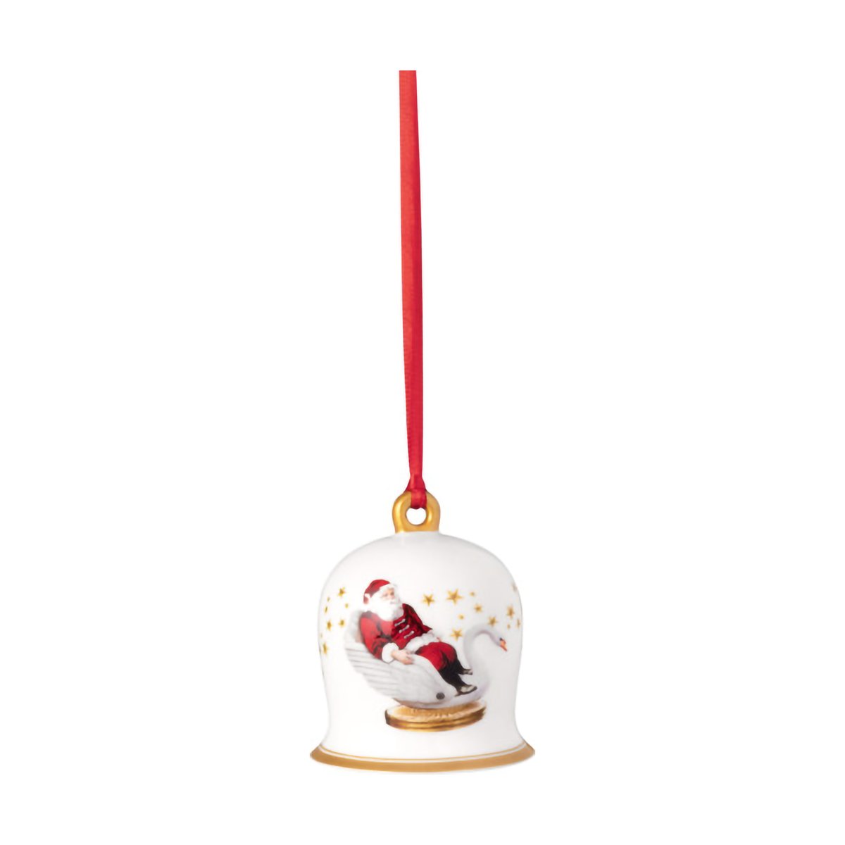 Villeroy & Boch Annual Christmas Edition bell White-red