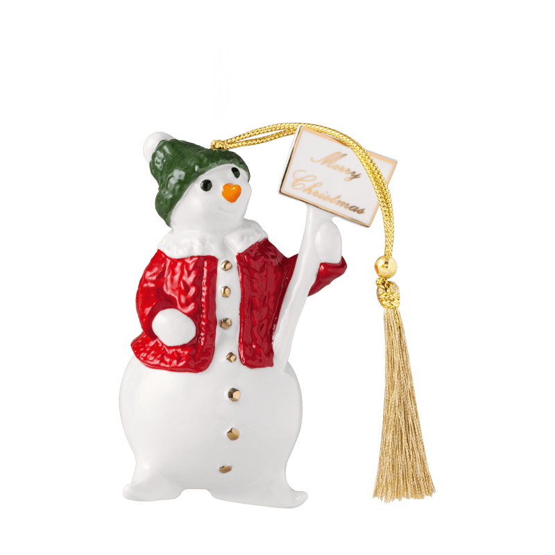Villeroy & Boch Christmas Classics ornament snowman White
