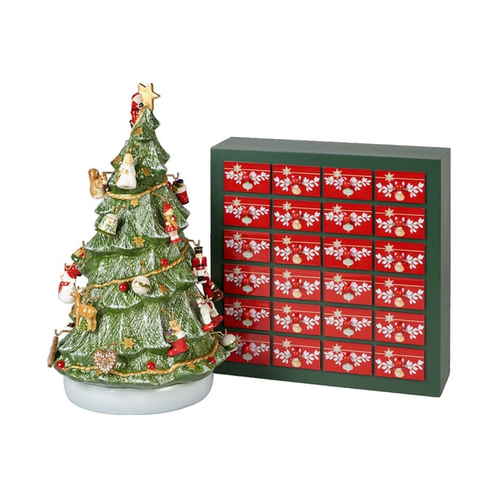 Christmas Toys Memory advents calender with Christmas tree, Green-red Villeroy & Boch