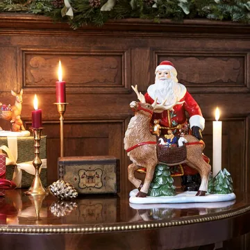 Christmas Toys Memory candle sticks 35 cm - Santa with reindeer - Villeroy & Boch