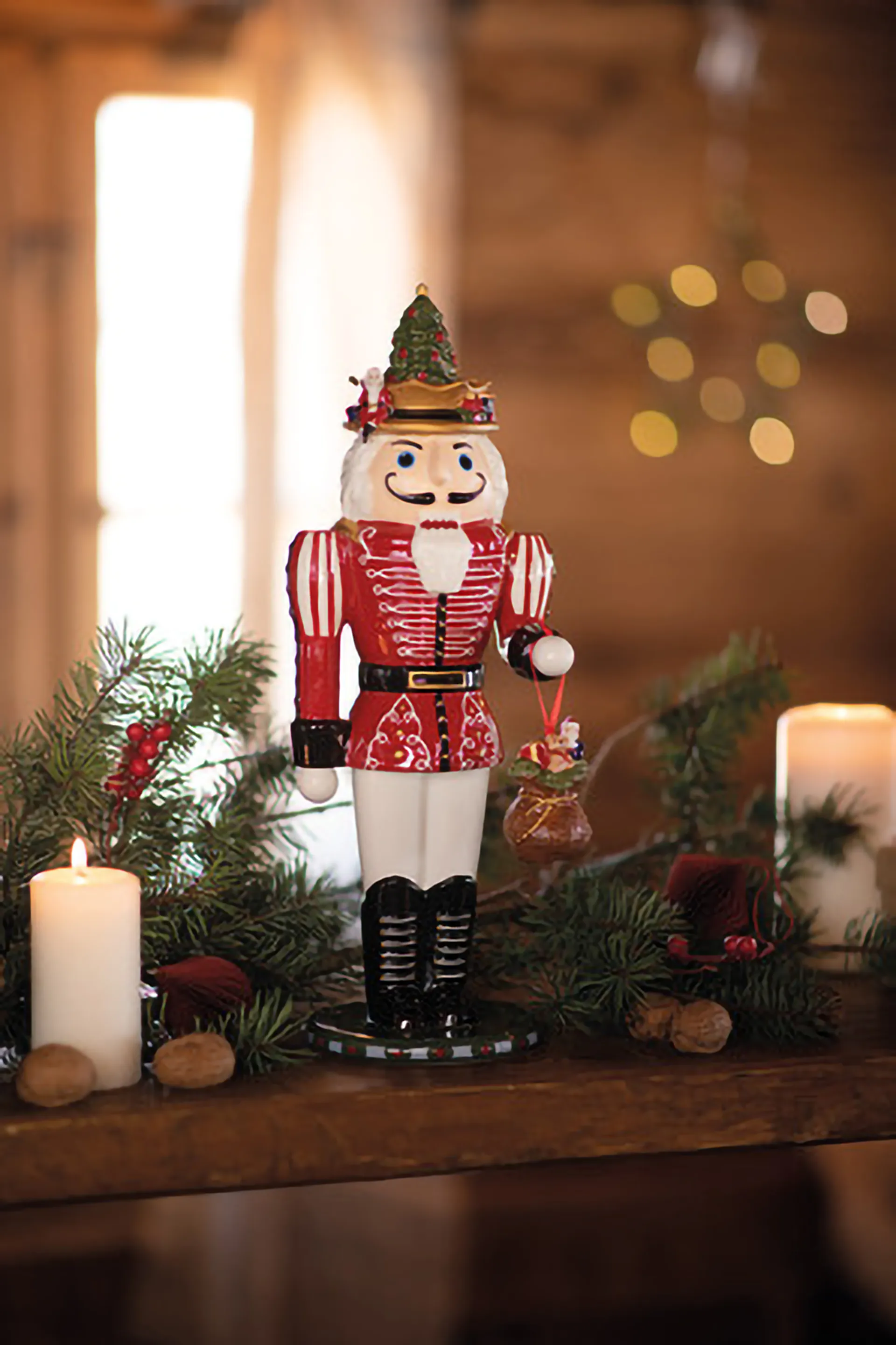 Christmas Toys Memory nutcracker decoration, White-red Villeroy & Boch