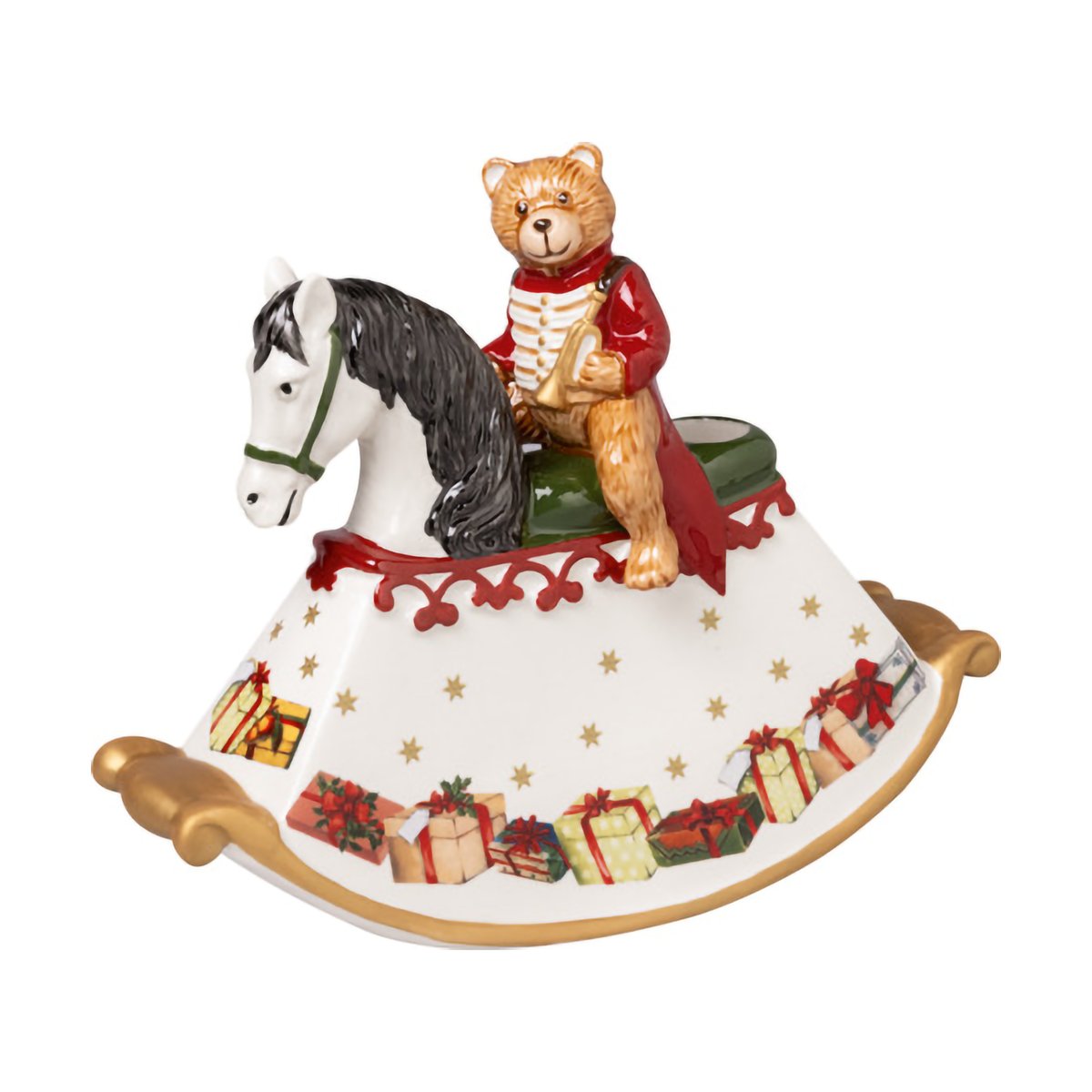 Villeroy & Boch Christmas Toys rocking horse White