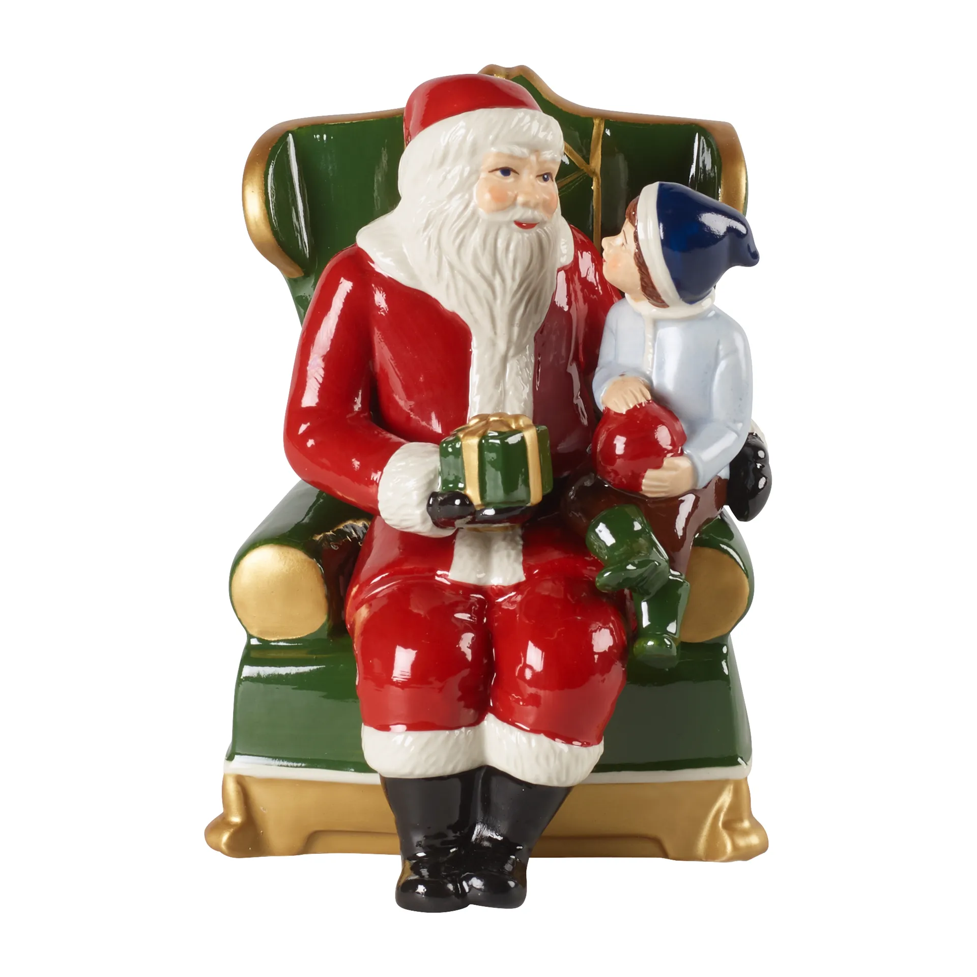 Christmas Toys Santa Claus in arm chair, Red Villeroy & Boch
