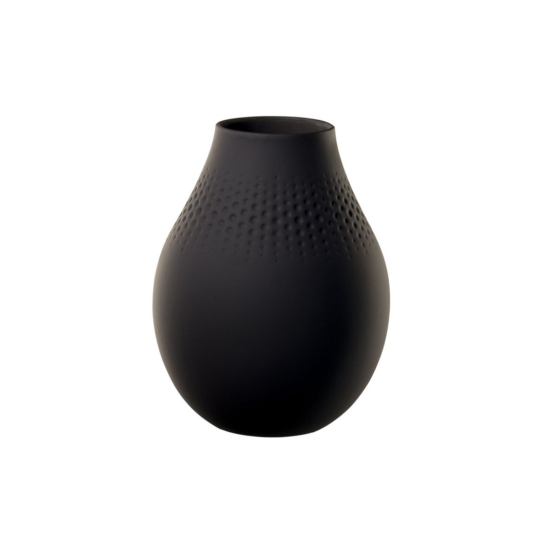 Villeroy & Boch Collier Noir Perle vase medium | Scandinavian Design | Vases | Black