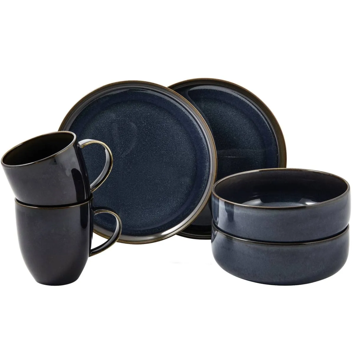 Villeroy & Boch Crafted Denim breakfast set 6 pieces Blue