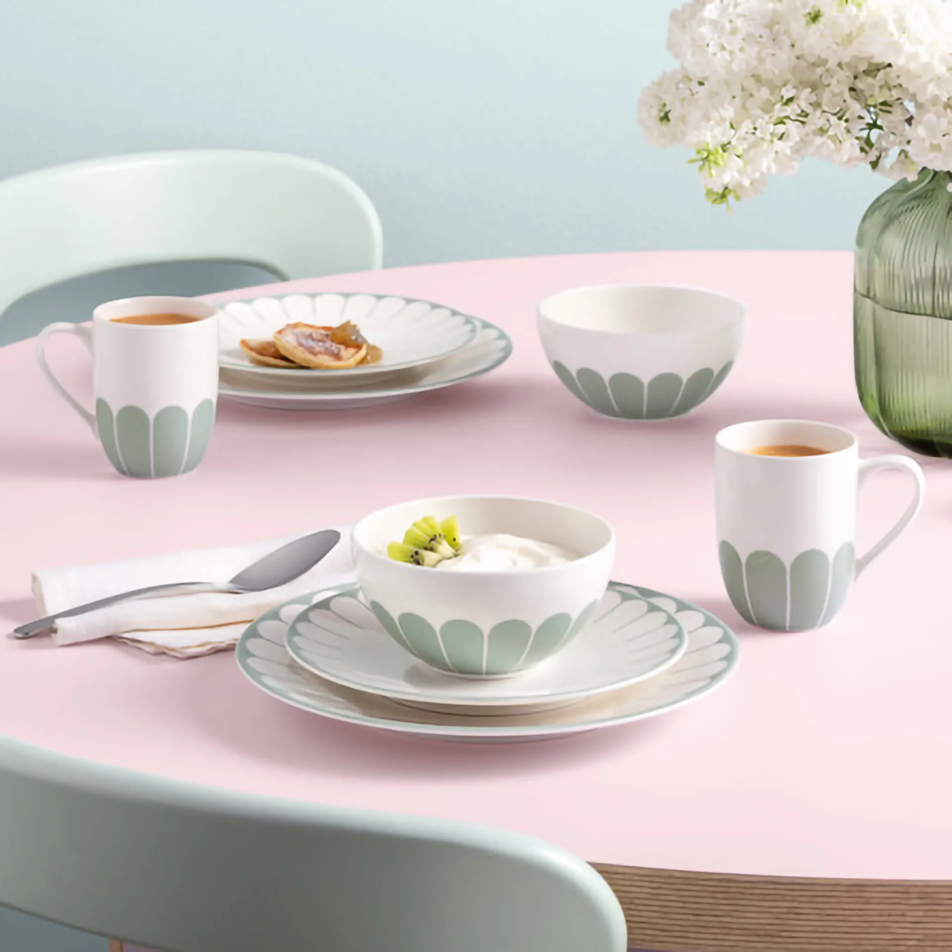 Fleur mug 29 cl, White-green Villeroy & Boch