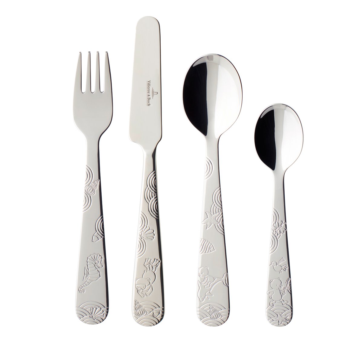 Villeroy & Boch Happy as a Bear children"s cutlery 4 pieces Stainless steel