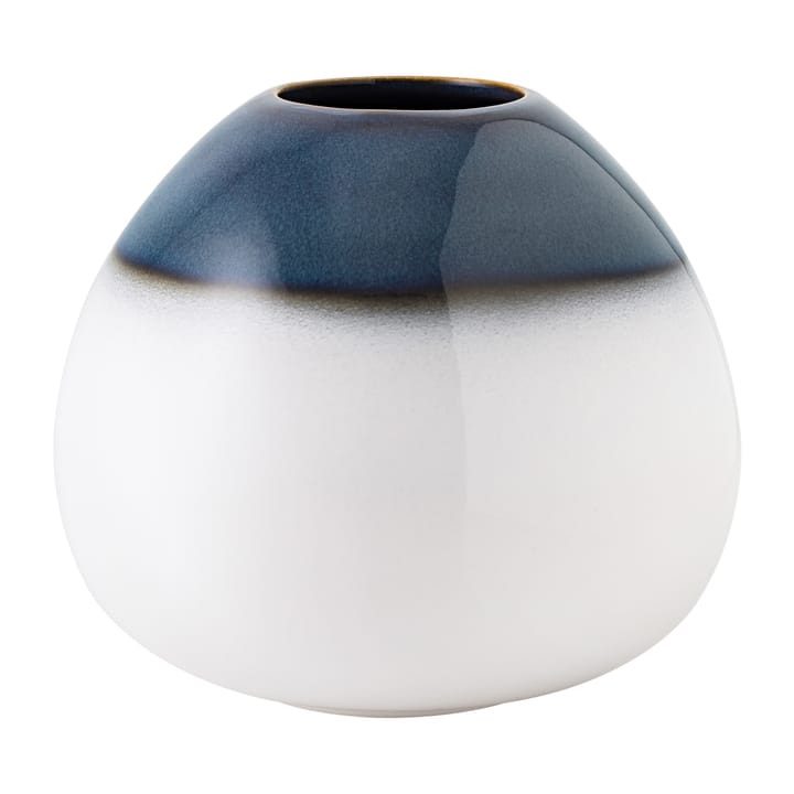Lave Home egg-shaped vase 13 cm - Blue-white - Villeroy & Boch