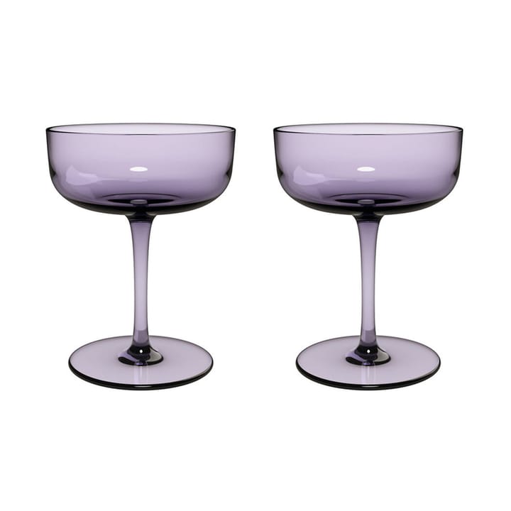 Like champagne glass coupe 10 cl 2-pack - Lavender - Villeroy & Boch