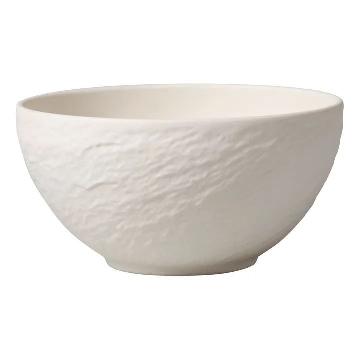 Villeroy & Boch Manufacture Rock Blanc Gourmetborden, 6 stuks, 31,7 cm, premium porselein, vaatwasser-, magnetronbestendig, wit