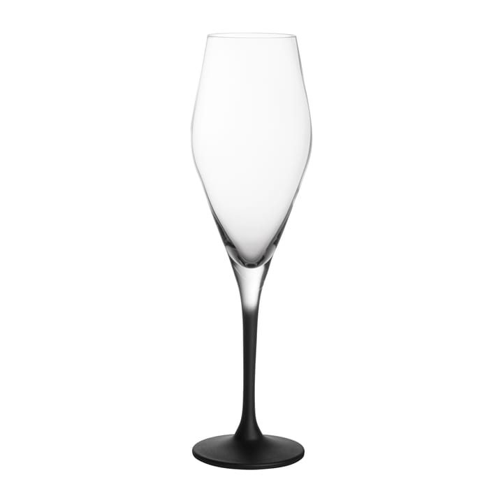 Manufacture Rock champagne glass 26 cl 4-pack - Clear-black - Villeroy & Boch