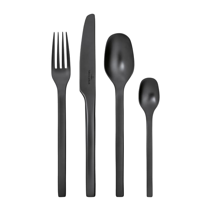 Manufacture Rock cutlery 16 pieces - Black - Villeroy & Boch