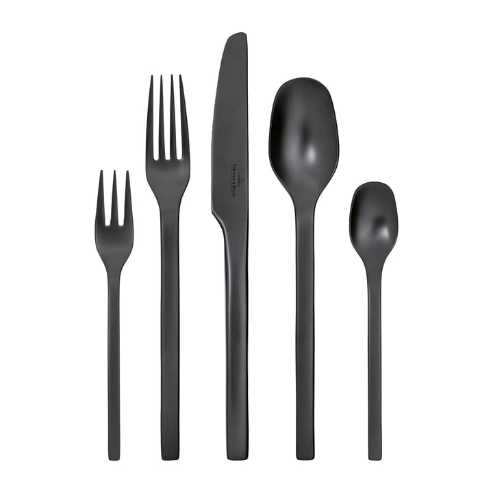 Manufacture Rock cutlery 20 pieces - Black - Villeroy & Boch