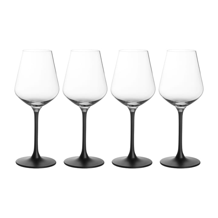 Manufacture Rock red wine glass 47 cl 4-pack - Clear-black - Villeroy & Boch