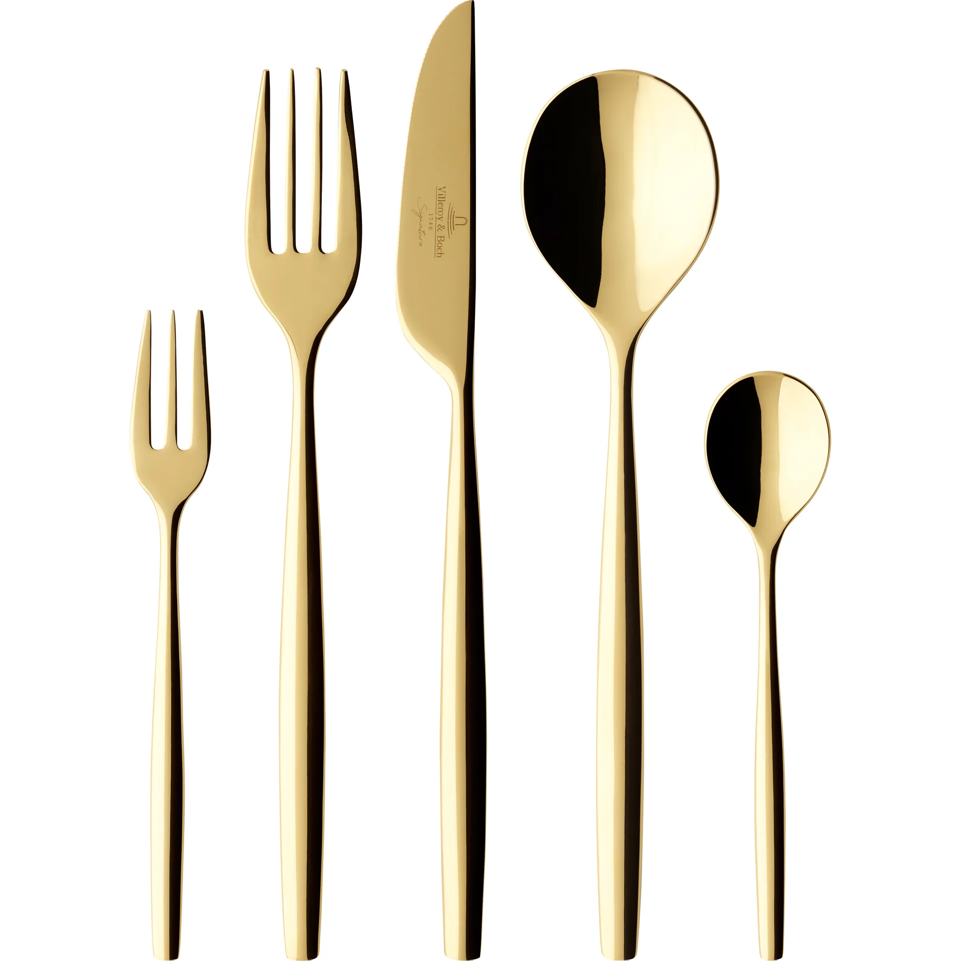 Metro Chic d'Or cutlery 30 pieces, Yellow Villeroy & Boch