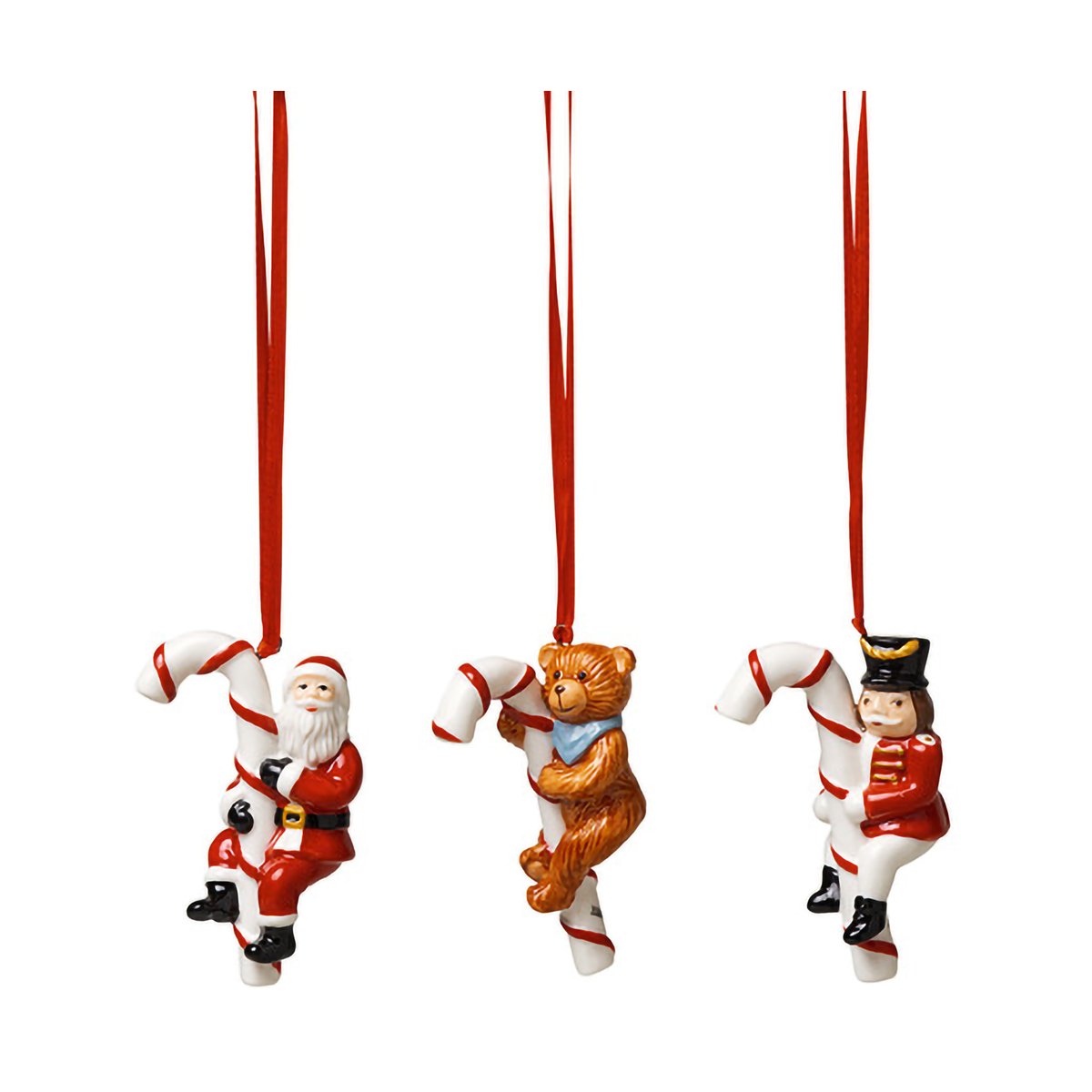 Villeroy & Boch Nostalgic Christmas tree ornament candy cane 3-pack Multi