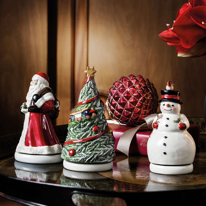 Nostalgic Melody Snowman music box, White Villeroy & Boch