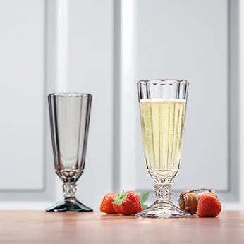 Opera champagne glass 4-pack, Grey Villeroy & Boch