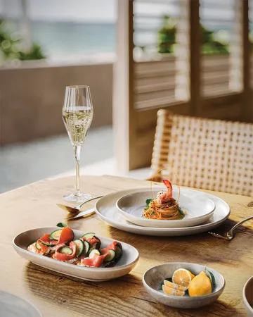 Perlemor Sand serving platter - Beige, 23x13 cm - Villeroy & Boch