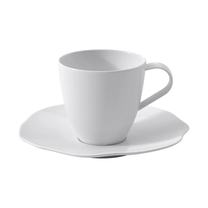Pura cup with saucer - White, 2 pieces - Villeroy & Boch