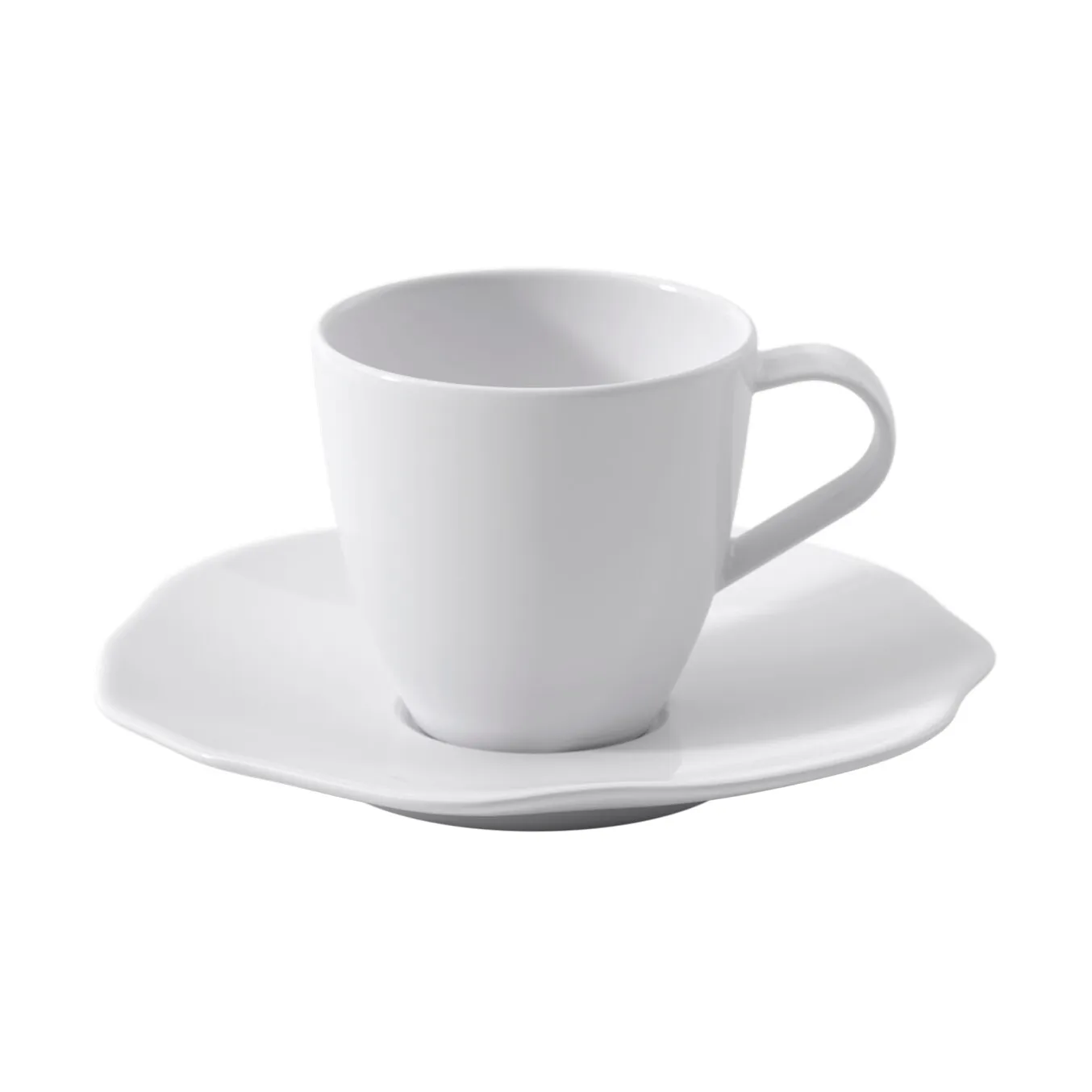 Pura espresso cup with saucer, White, 2 pieces Villeroy & Boch