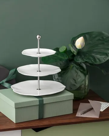 Pura tiered stand - White, 3 tiers - Villeroy & Boch