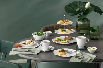 Pura tiered stand - White, 3 tiers - Villeroy & Boch