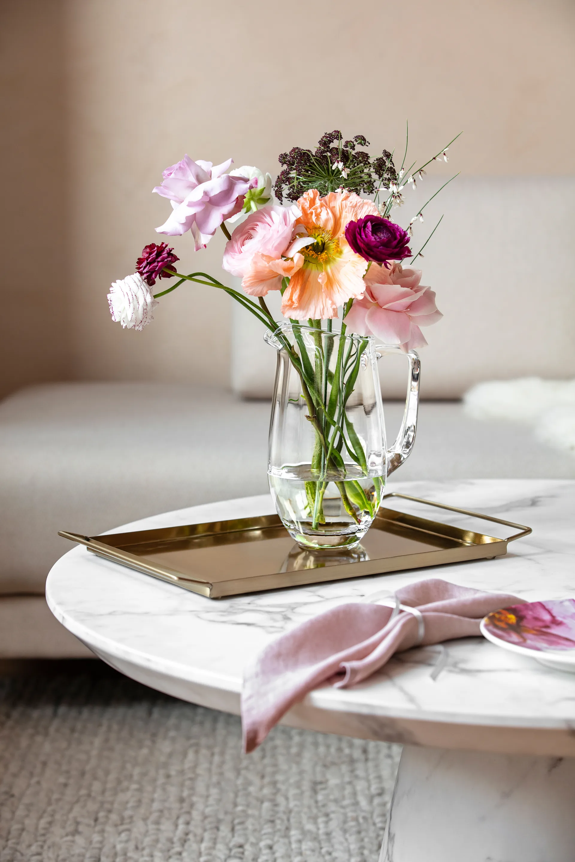 Rose Garden carafe 1.5 l, Clear Villeroy & Boch