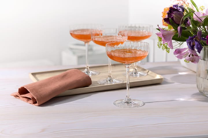 Rose Garden champagne coupe 12 cl 4-pack, Clear Villeroy & Boch