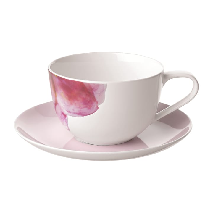 Rose Garden cup with saucer - Pink-white - Villeroy & Boch