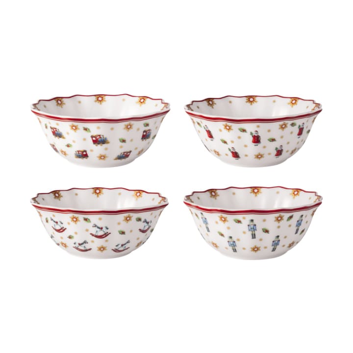 Toy's Delight bowl 4 pieces - White-red - Villeroy & Boch