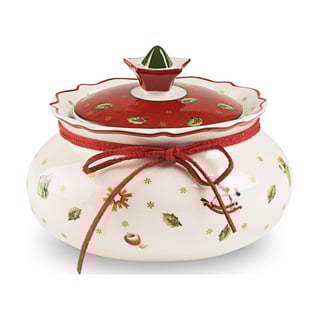 Villeroy & Boch Toy"s Delight jar with lid S 0.45 L White-red
