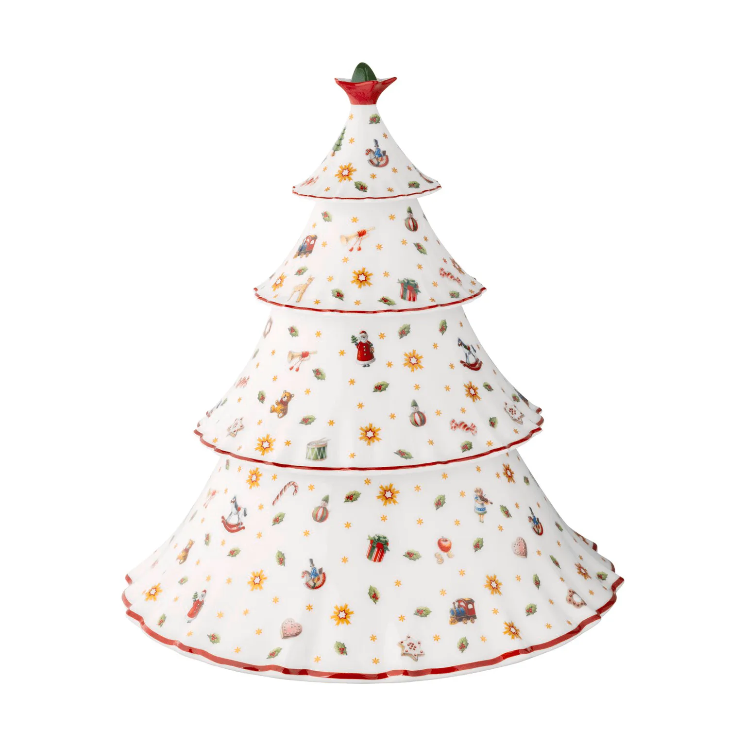 Toy's Delight jar wood, White-red, 4 pieces Villeroy & Boch