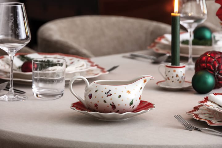 Toy´s Delight sauce pitcher 50 cl with saucer, White-red Villeroy & Boch