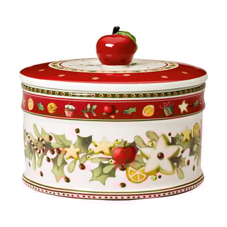 Villeroy & Boch Winter Bakery cookie jar M 0.55 L White-red