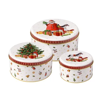 Winter Collage Accessories cookie tin 3-pack - White - Villeroy & Boch