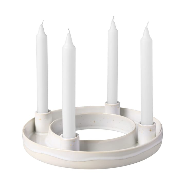 Winter Glow advent candle Ø26 cm, White-beige Villeroy & Boch