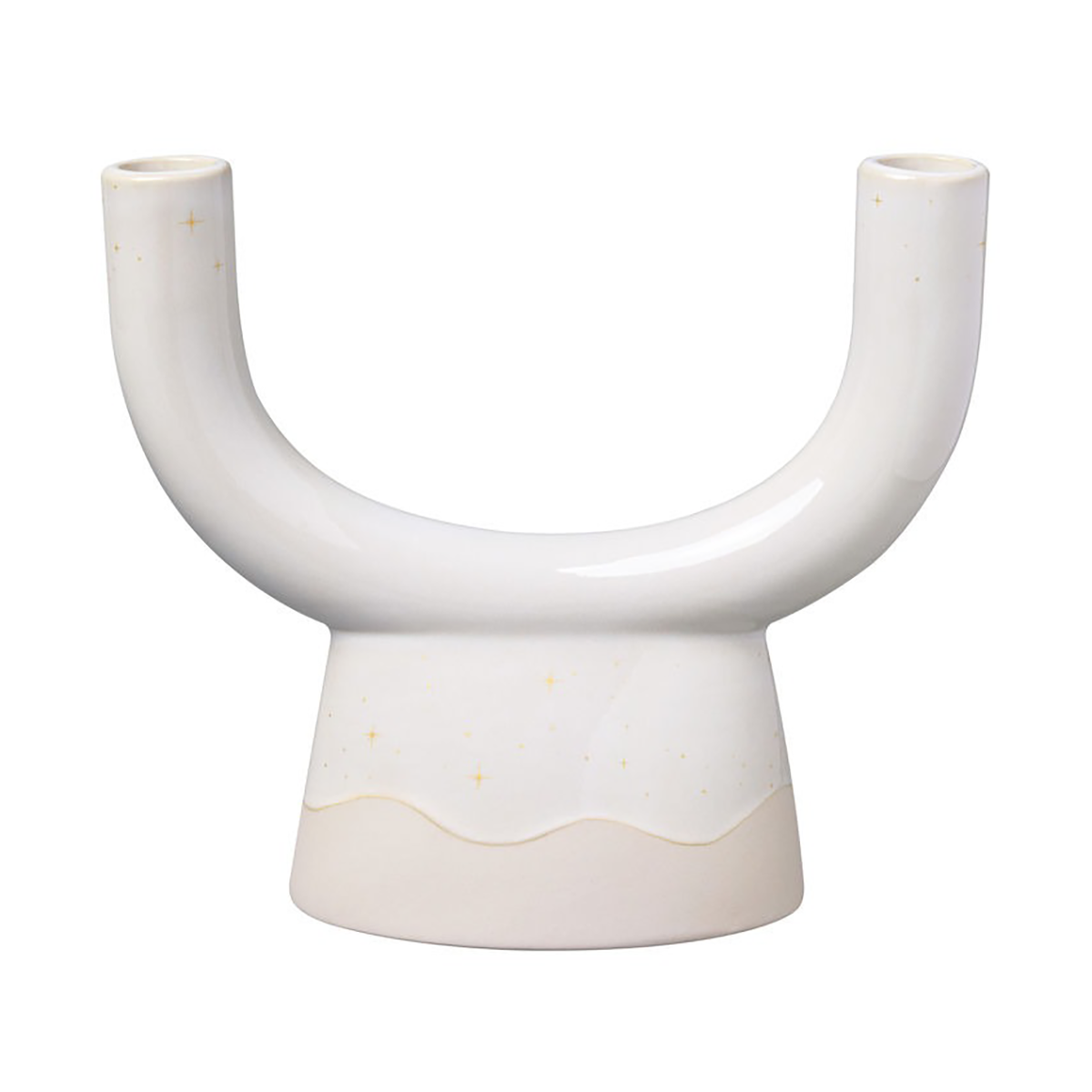 Villeroy & Boch Winter Glow U-shape candle sticks White-beige