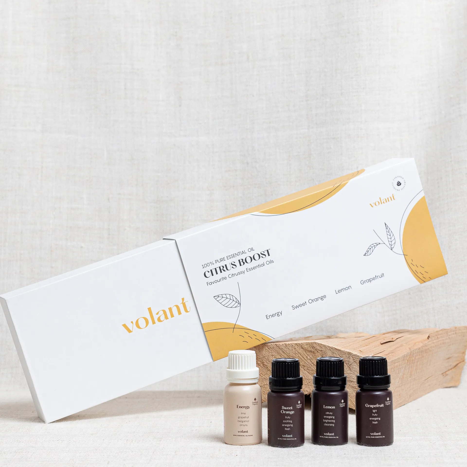 Citrus Boostset essential oils 4-pack, 3x10 ml-1x15 ml Volant