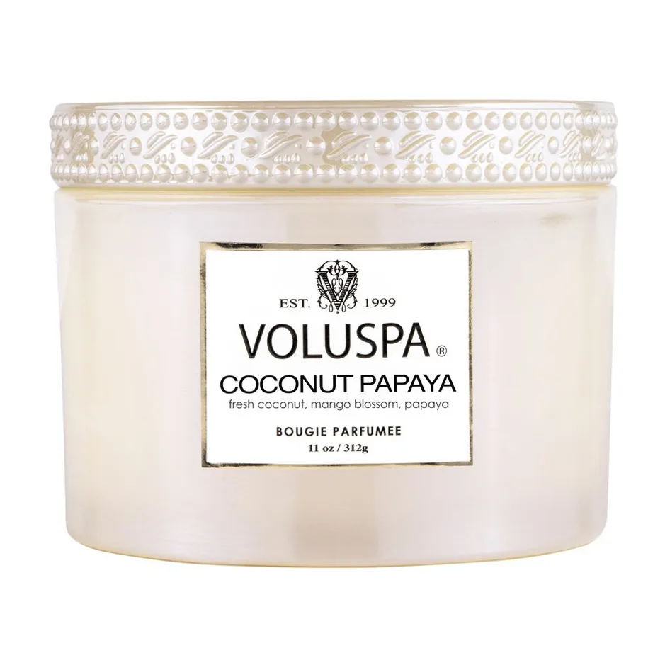 Boxed Corta Maison scented candle 45 hours, Coconut Papaya Voluspa