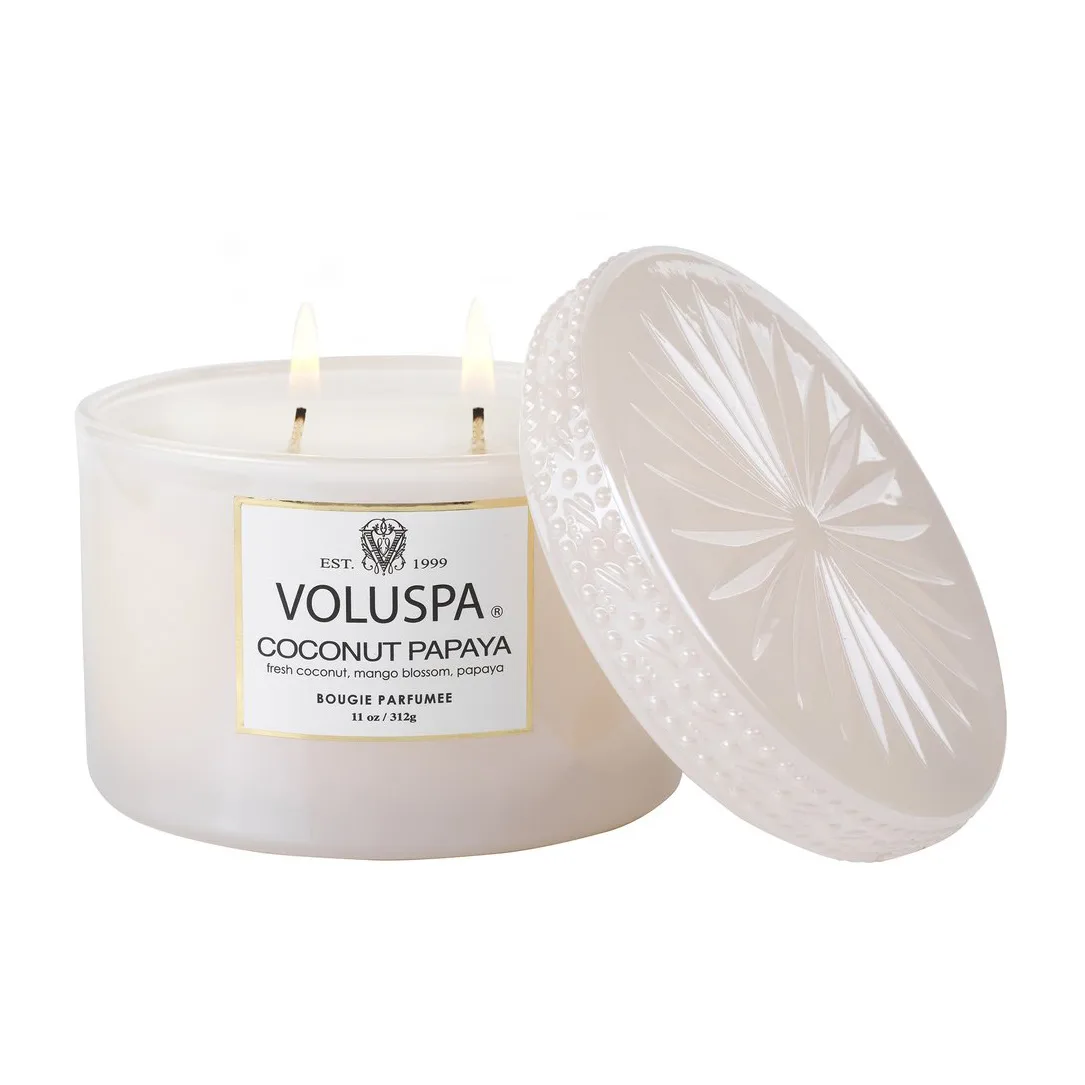 Boxed Corta Maison scented candle 45 hours, Coconut Papaya Voluspa