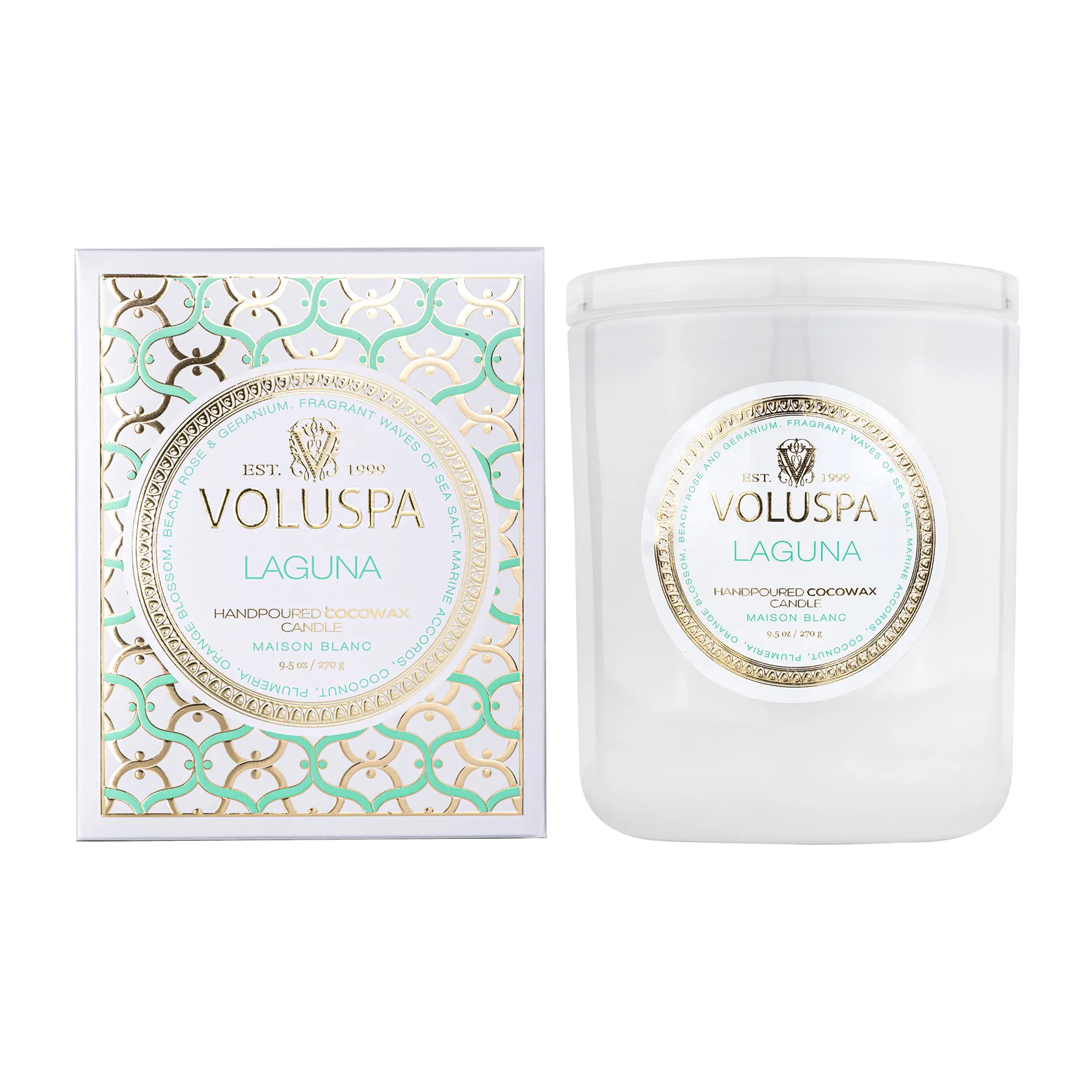 Classic Maison Blanc scented 60 hours, Laguna Voluspa