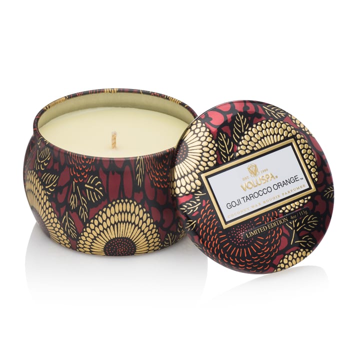 Decorative tin candle 25 hours - Goji & Tarocco Orange - Voluspa